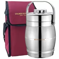 金钥匙(GOLDEN KEY)真空304提锅 3L不锈钢保温饭盒 保温桶GK-G3000T