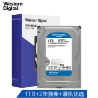 色匠西部数据(WD)蓝盘1TBSATA6Gb/s7200转64MB台式机械硬盘(WD10EZEX)