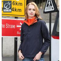 思凯乐户外F9024410女防水三合一冲锋衣鹅绒内胆保暖 S 藏蓝色