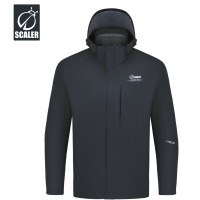 思凯乐F9124350男两件套冲锋衣(摇粒绒内胆) XXL 藏蓝色