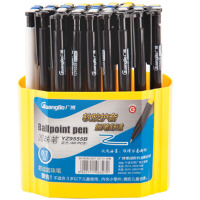 [精选]广博(GuangBo)YZ9555B蓝色 实惠商务王圆珠笔(0.7mm混装)60支/筒 10筒价格