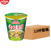 日清(NISSIN)合味道猪骨浓汤86g*12杯整箱 方便杯面速食泡面