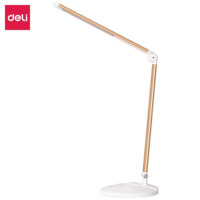 [精选]得力(deli) 4301 可折叠触控开关台灯 三色温调节 香槟色