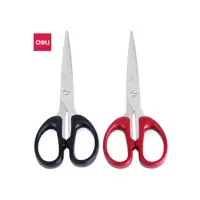 得力(deli)180mm办公家用生活剪刀1把办公用品 颜色随机6009