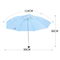 雨伞天堂伞三折雨伞晴雨伞印花伞339S颜色随机
