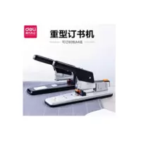 得力（deli）订书机加厚重型订书器大订书机厚层大型长臂大码重型订书机颜色随机0390可订80页