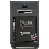 得力(deli) 3632保险箱/保险柜家用办公系列密码保管柜小型投币全钢