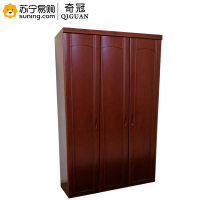 奇冠(QIGUAN) 定制实木油漆三门衣柜 1350*600*2000