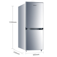 双鹿(SONLU) 160升 双门冰箱 小冰箱 家用两门节能保鲜