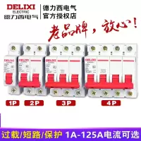 德力西 空气开关DZ47s C型 2P 20A(2个起售)