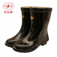 双安 高压30KV绝缘靴 电工靴 耐磨防滑橡胶雨靴 军绿
