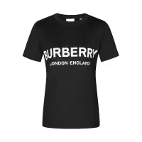 BURBERRY/博柏利女士棉质正面徽标英文字母印花图案T恤/女士短袖T恤
