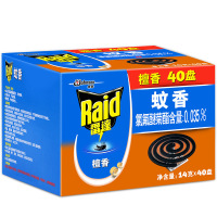 雷达(RADO)蚊香驱蚊蚊香盘架座盘香家用40单盘一盒 室内用檀香大盘蚊香套装长效驱蚊防蚊盘香家庭装蚊香家用室内驱蚊盘香