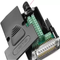 SZTADQ DB25免焊串口插头端子YL-SM-25M/黑色公头配螺杆带壳（单位：个）