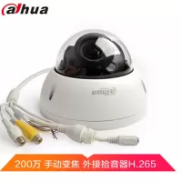 大华(alhua) DH-IPC-HDBW4233R-VFAS 200万变焦音频防暴半球POE网络摄像头 外接拾音器摄像
