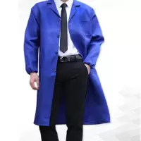 工作服大褂 劳保服蓝大褂 实验室男女长袖大褂 连体防尘服搬运服