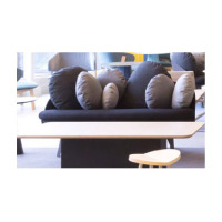 布艺海绵款+实木框架 沙发