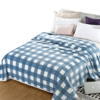 芳恩家纺 FN-T9003 简约风尚貂绒毯 云貂绒法兰绒毛毯午休毯 蓝调 180*200