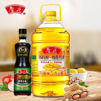 鲁花 5S压榨一级 花生油 4L+酱香生抽500g