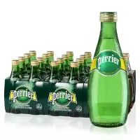 Perrier 原味气泡矿泉水 330ml*24瓶 (玻璃瓶)