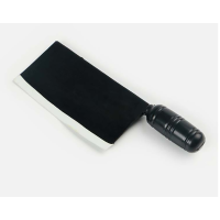 战兵卫 240g 橡胶菜刀模型 仿真菜刀可弯曲 黑色橡胶白边菜刀