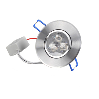 射灯led天花灯筒灯嵌入式七彩色筒灯 3W暖光/开孔尺寸:6-7.5cm