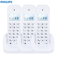 飞利浦(Philips) DCTG1603 数字无绳电话机双子机/商务办公/普通家用/来电显示电话机(白色)