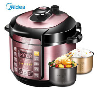 美的 电压力锅 双胆24小时智能预约 5升家用高压锅 电压力煲 一键排压 双胆电高压锅-YL50Simple 101