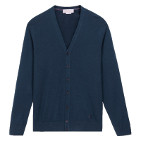 鄂尔多斯ERDOS V领羊绒衫百搭基础纯羊绒开衫男士针织衫/毛衣