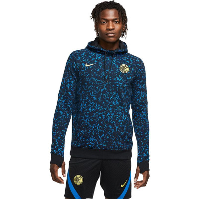 NIKE/耐克国米20-21 INTER M NK GFA FLC PO HOOD加绒运动卫衣CI9537-010