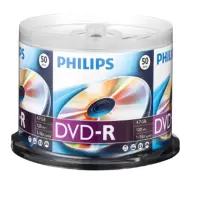 飞利浦 刻录光盘 DVD-R 16 4.7G 50片/桶 120Min