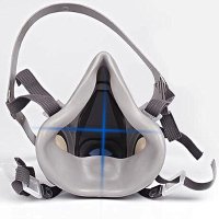 3M防毒面具主体半面罩6200 单个装不含配件