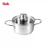德国菲仕乐/Fissler 14cm带盖双耳汤锅 不锈钢锅奶锅煮锅炖锅 304不锈钢一锅多用电磁炉电陶炉燃气灶通用