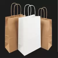 白牛皮纸袋 (28cm*15cm*28cm 100个/包)