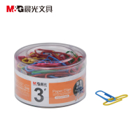 [晨光M&G] ABS91698 办公用3号彩色回形针PVC筒装曲别针PVC筒装别针160枚装 48筒装 (单位:件)