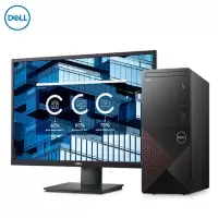 戴尔(DELL)成就3000系列 全新英特尔® 奔腾™ 金牌处理器 商用办公 家用娱乐台式机电脑 23.8英寸屏定制(Intel G-6400 4GB 1TB+128GB 集显)