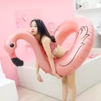 KND 玫瑰金火烈鸟游泳圈加厚120#火鸟水圈腋下圈10个/组