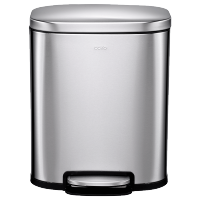 CCKO不锈钢脚踏垃圾分类垃圾桶 20L加20L分类垃圾桶