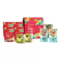 名物 粽子套装D 2000g 美尚五芳斋粽子组合装 咸鸭蛋 三只松鼠 榛子 纸皮核桃