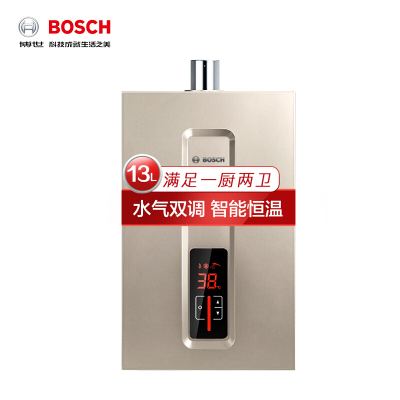 博世(BOSCH) 13升燃气热水器T3600 F 13 多重防护系统 智能恒温防冻型燃气热水器