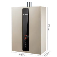 博世(BOSCH) 16升燃气热水器T5700F 16 水量伺服器精控恒温不限流 竖显宽屏热水器