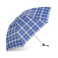 天堂 19339S格 高密聚酯纺隐格 三折晴雨伞 颜色随机 随机色