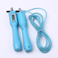 中锐智采(李宁)专业跳绳中考专用电子计数跳绳成人儿童跳绳女子减肥健身绳钢丝男士跳绳 778计数跳绳蓝色/红色/绿色可选