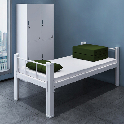 [一鹏]单人床学生公寓床员工宿舍铁架床加厚单层床家用午睡床