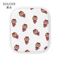 SOLOVE素乐质造无线充电宝10000毫安大容量超薄 小巧 便携女生可爱创意迷你移动电源卡通超萌W5-LINE丘可