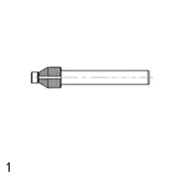 大通轩恒 兴和一金刚石划窝钻φ4*φ6.6*100°-(R0.2~0.4) 切削刃量≧2 单位：支
