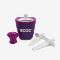 美国zoku冰棒雪糕模具机单只装冰棍家用自制冰盒冰块冰糕冰淇淋棒冰DIY工具(紫色)
