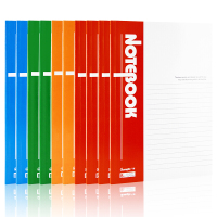 Zs-广博(GuangBo)GBR0794 40张B5办公记事本子日记本软抄本颜色随机 10本装