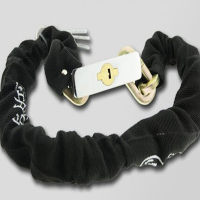 企购优品自行车锁链条锁山地车锁摩托车电动车防盗锁通用单车锁骑行装备