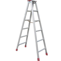 KBS2.5米加厚铝合金梯子家用梯子折叠梯人字梯工程梯双面侧伸缩爬梯装修楼梯梯子加厚加固